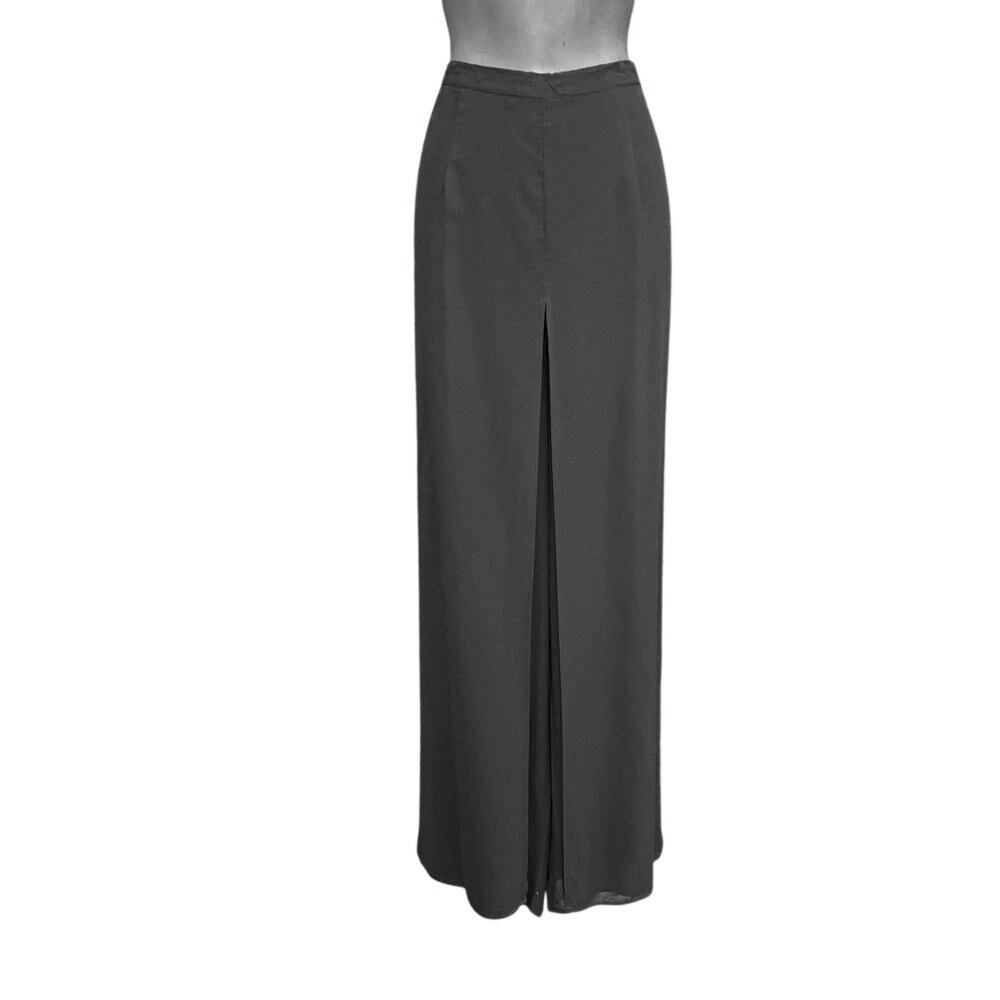Cache Semi Sheer Flowy Wide Leg Layered Everyday Beach Relaxed Pants Size 2